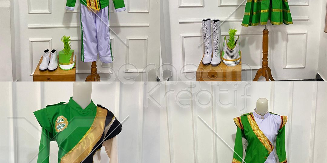 1 Set Seragam Drumband Hijau
