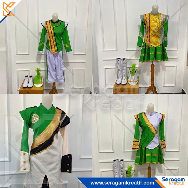 1 Set Seragam Drumband Hijau