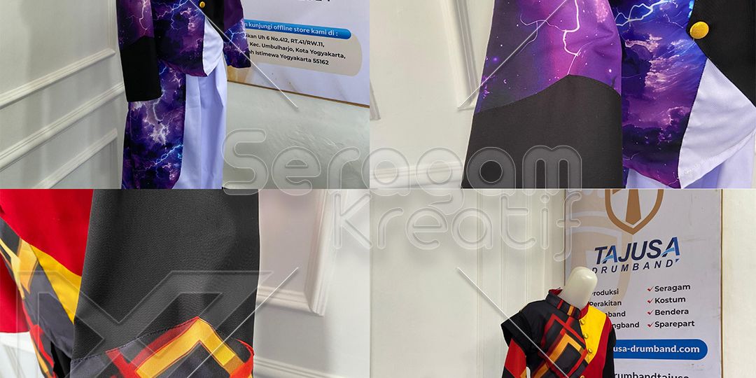 Seragam Drumband Motif Printing Bisa Custom