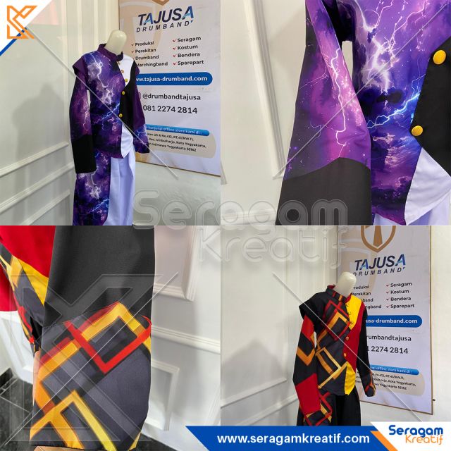 Seragam Drumband Motif Printing Bisa Custom