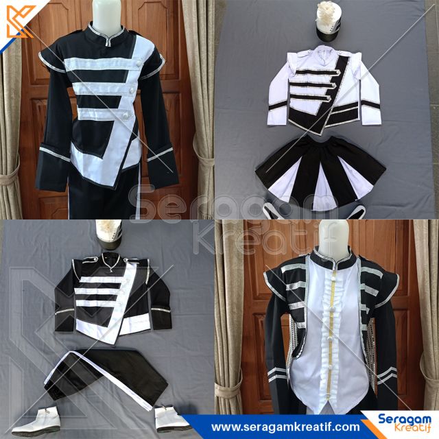 Baju Drumband Hitam Putih Pilihan Elegan untuk Penampilan Tim